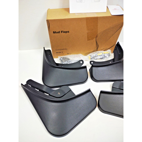 2025 Upgrade Mud Flaps Tesla Model 3 Highland Accessories No Drilling - Picture 6 of 13